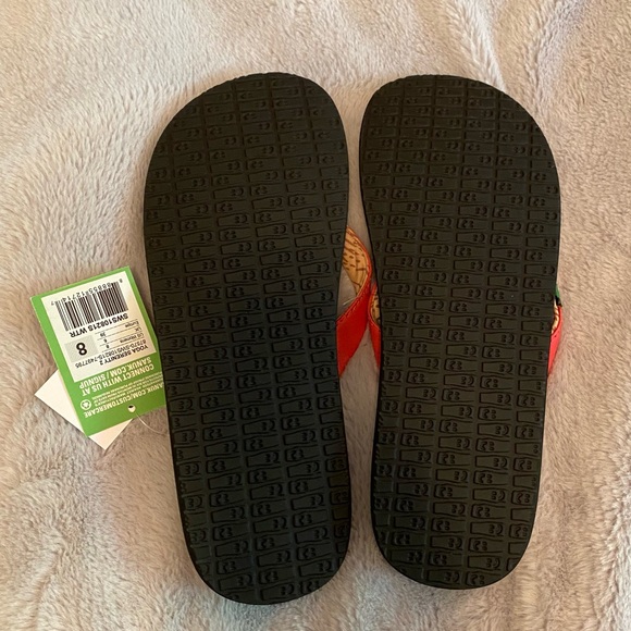 Sanuk Yoga Serenity 2 flip flop sandals in Watermelon (pink), women's 8, NWT - Picture 10 of 14